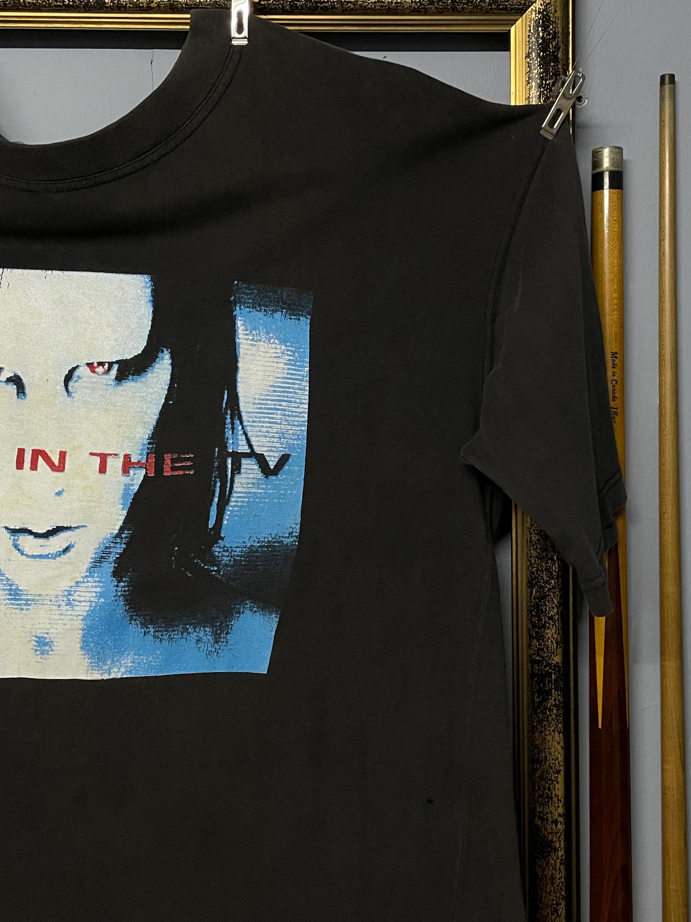 Vintage Marilyn Manson God is in the TV T-shirt Rare 90s