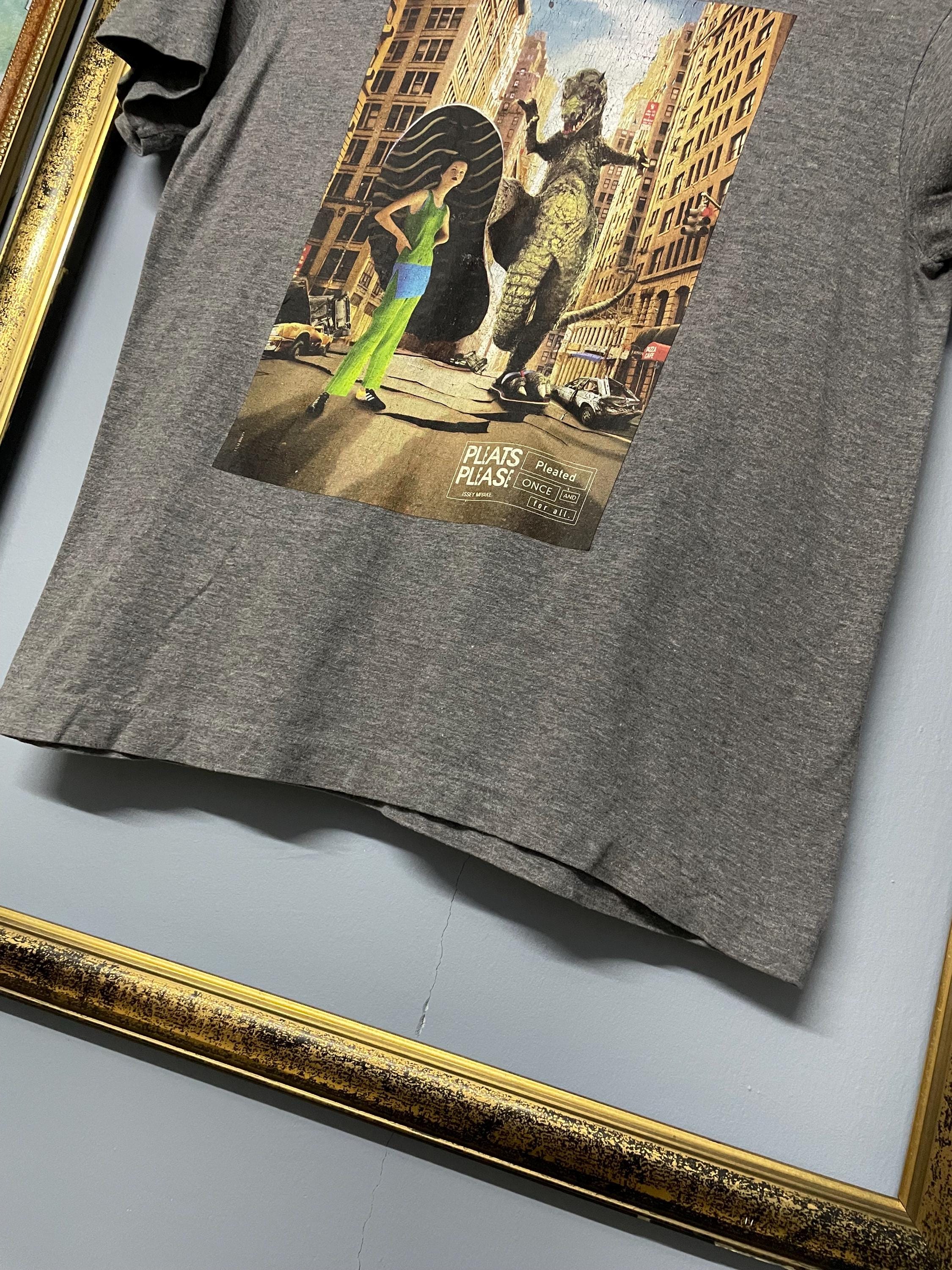 Vintage Issey Miyake Pleats Please Graphic Tee Rare Japan Designer 