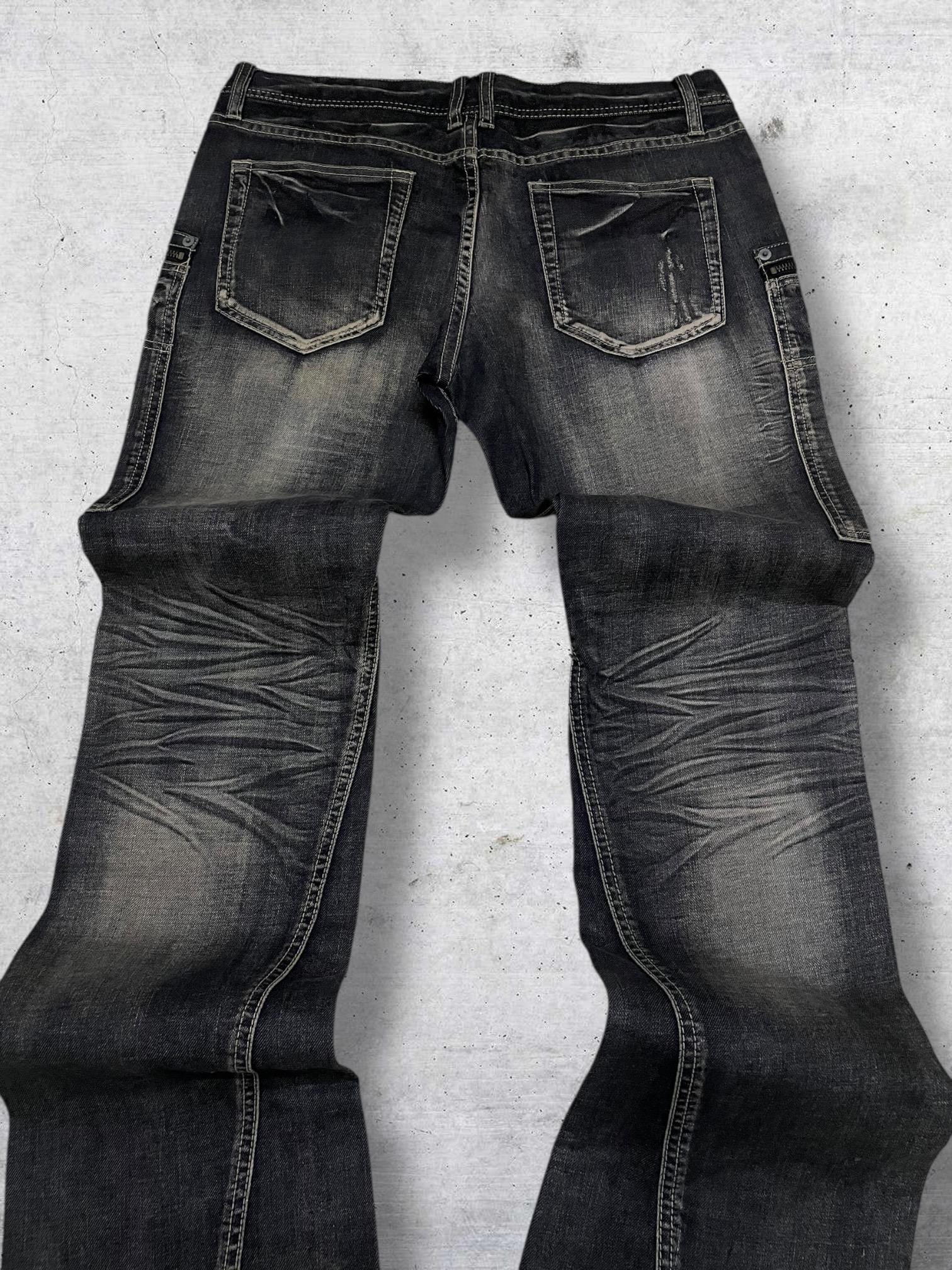 SOLD | Vintage Michel Klein Japanese Denim 32 | 3D Panel Biker 