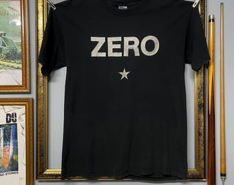Vintage Smashing Pumpkins Zero Tee Shirt Black Alternative Rock