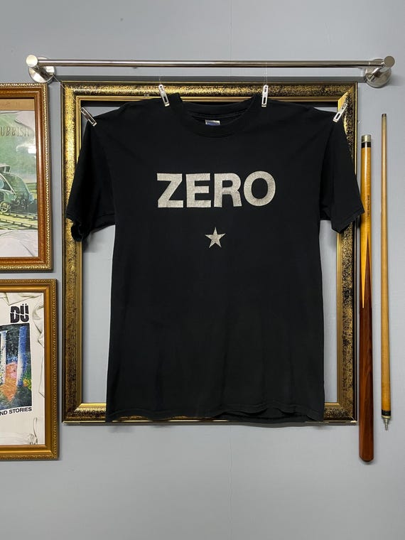 Vintage Smashing Pumpkins Zero Tee Shirt Black Alternative Rock