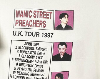 Vintage Rare 90s Manic Street Preachers Long Sleeve Original Band