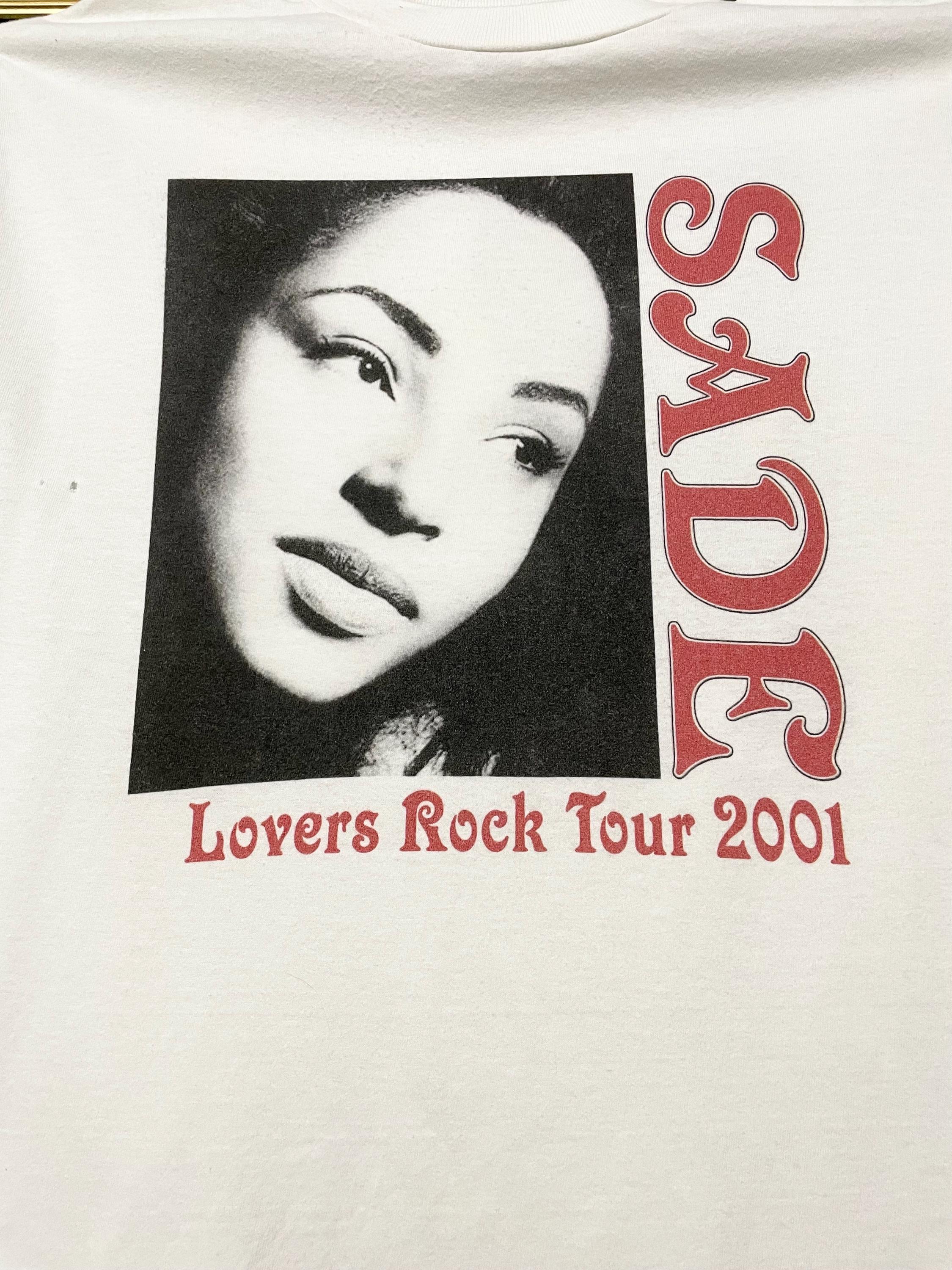SADE Lovers Rock Tour Tシャツ Lサイズ Vintage 2001 Sade Original Band Tee Lover Rock Tour Og T Shirt