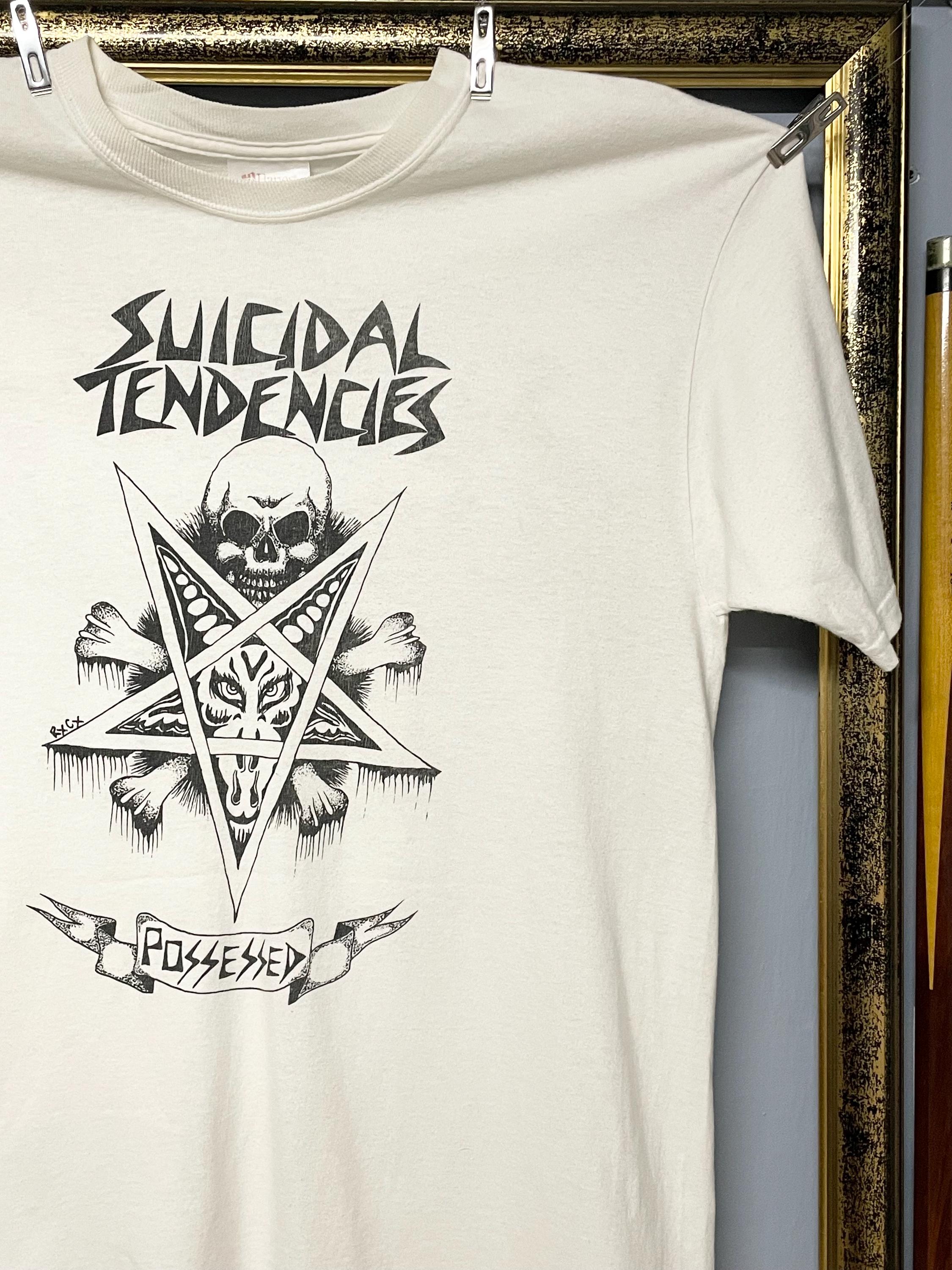 Vintage Suicidal Tendencies Original Band Tee Posessed Skull Shirt