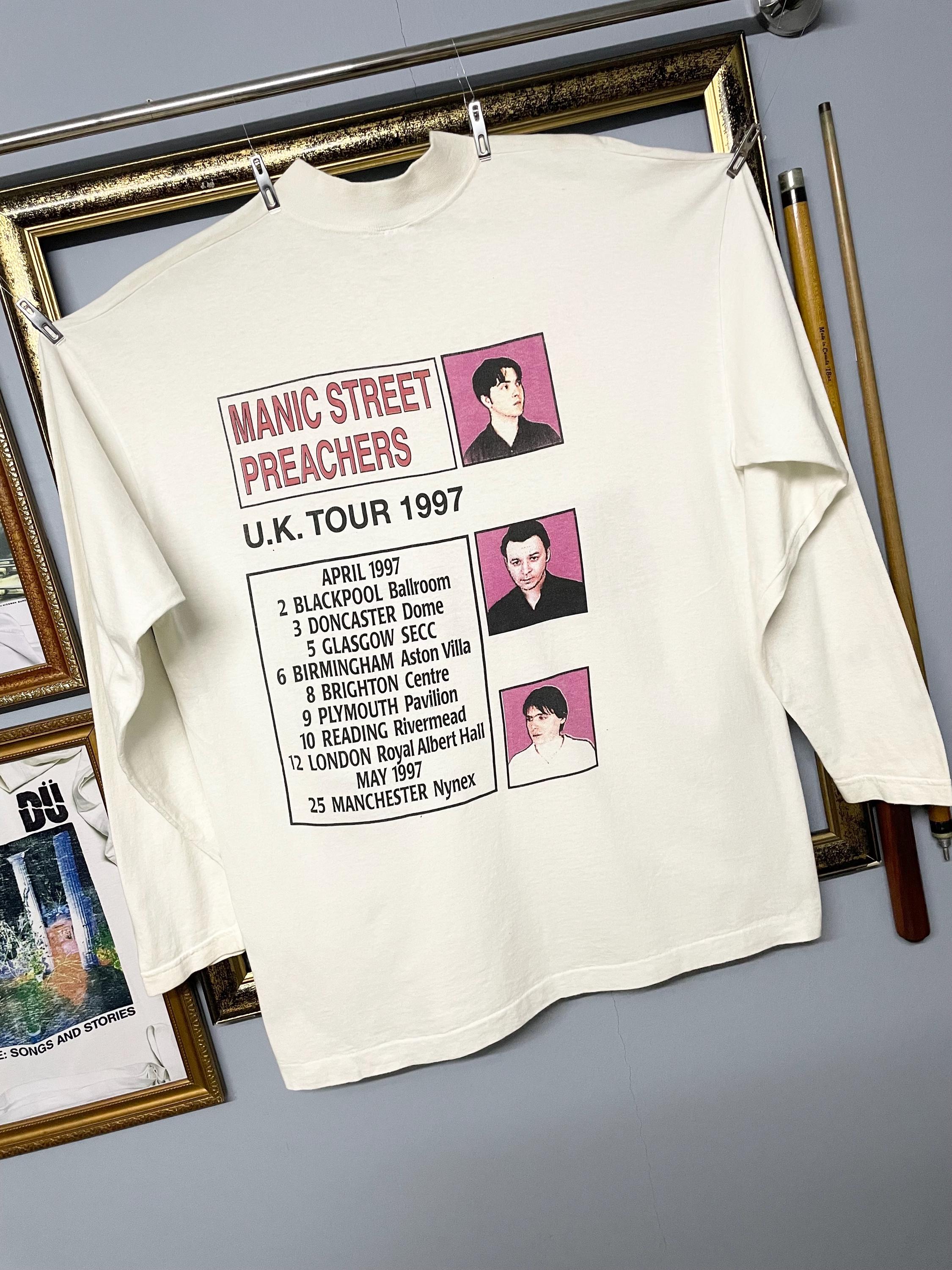 ミュージシャン manic street preachers vintage 90s XL Vintage Rare 90s Manic Street Preachers Long Sleeve Original Band