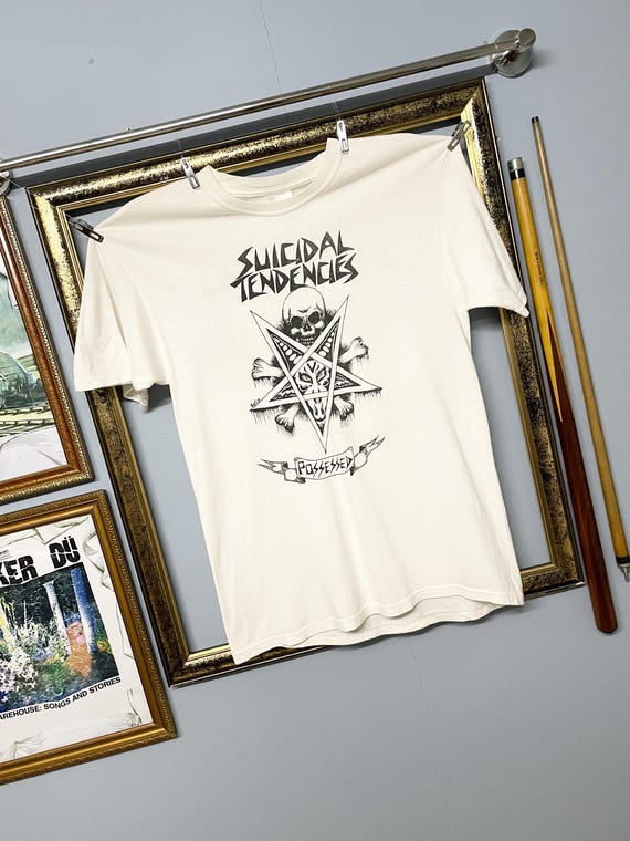 Vintage Suicidal Tendencies Original Band Tee Posessed Skull Shirt