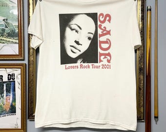 Vintage 2001 Sade Original Band Tee Lover Rock Tour Og T Shirt