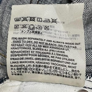 Acne Studios donkerindigo denim W28 | Minimalistische slimfit jeans | Scandinavische ontwerper afbeelding 16