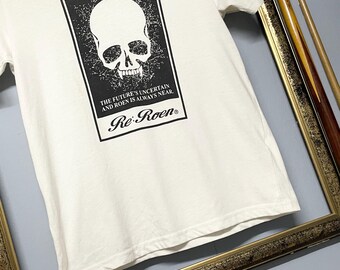 Vintage Re Roen Skull T-shirt Japanese Brand Gothic Minimalist