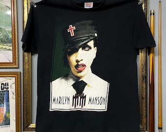 Vintage Marilyn Manson 1995 Winterland We Hate Love T Shirt - Etsy