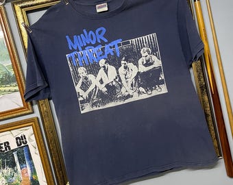 Vintage 90s Minor Threat Original Band Tee Out of Step T Shirt
