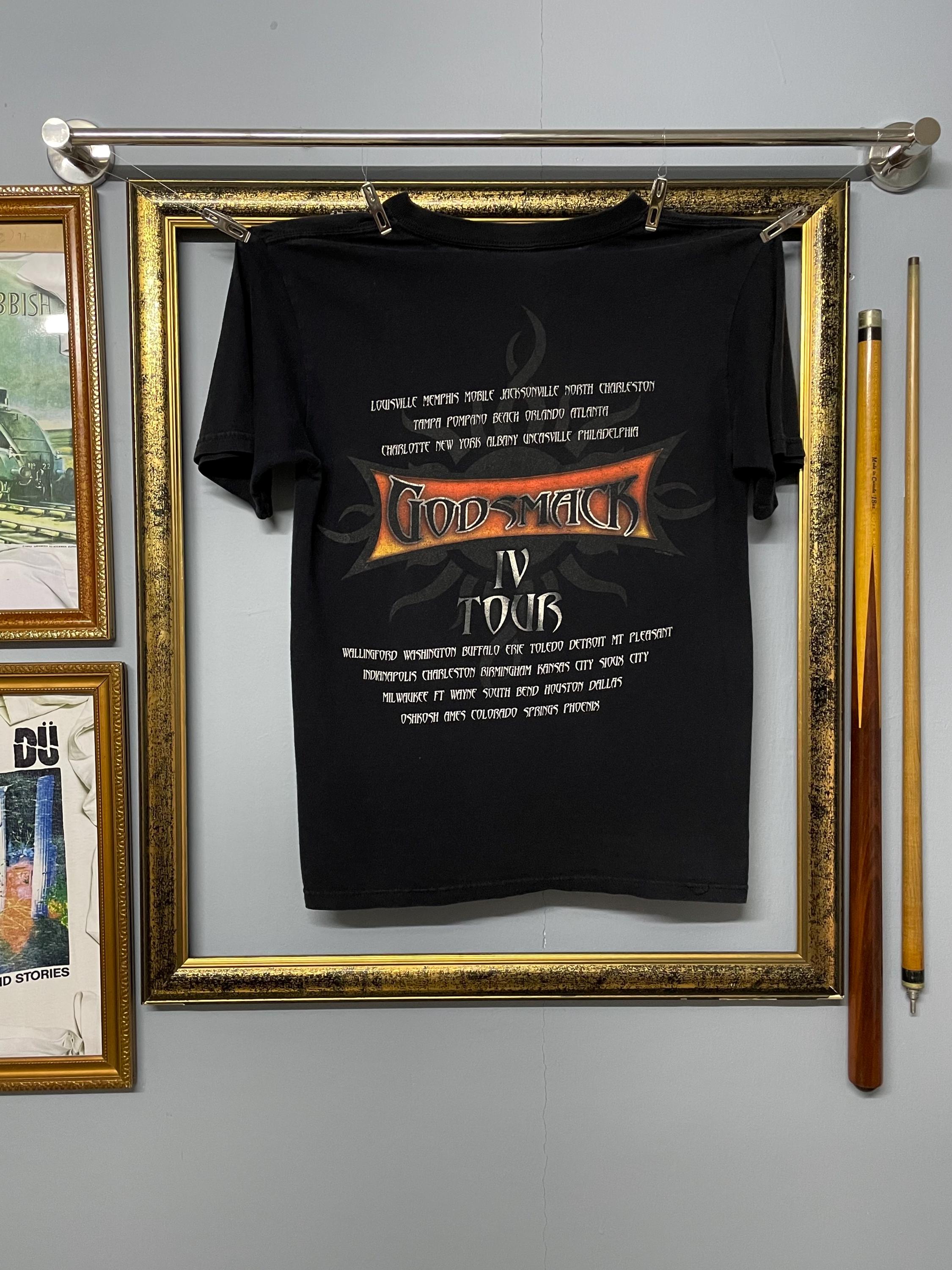 Vintage Godsmack IV Tour Band Tee Shirt Heavy Metal Rock Graphic