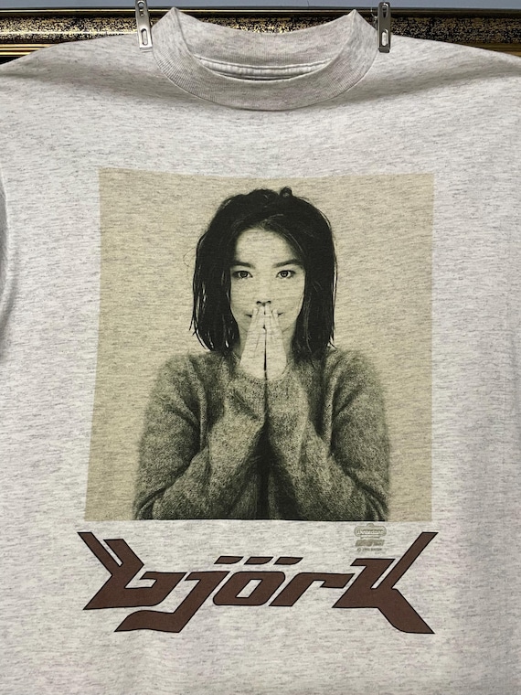 Vintage Rare 90s Bjork Original Band Tee Iconic Debut Album T
