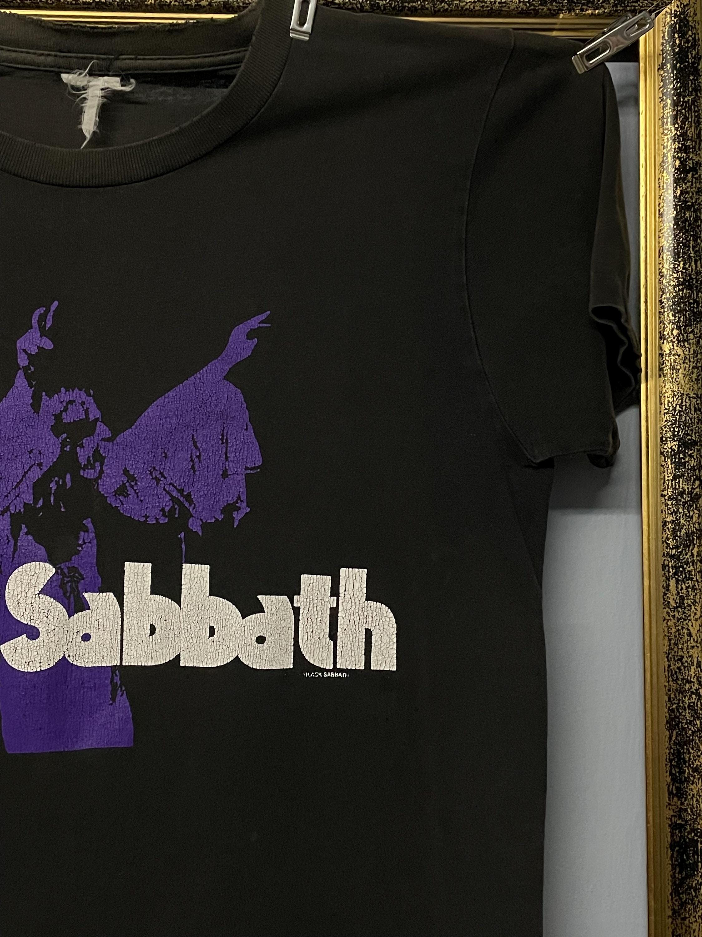 Vintage 90s Black Sabbath Purple Graphic Heavy Metal Single Stitch