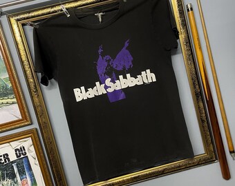 Vintage 90s Black Sabbath Purple Graphic Heavy Metal Single Stitch