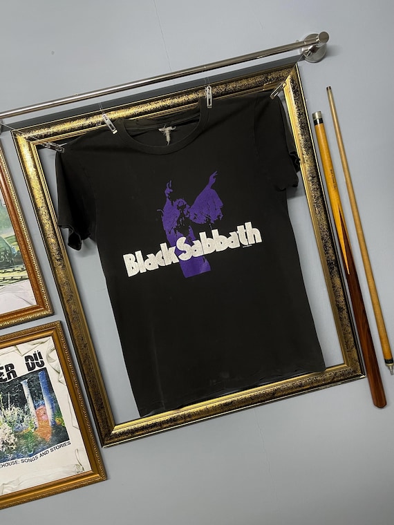 Vintage 90s Black Sabbath Purple Graphic Heavy Metal Single Stitch