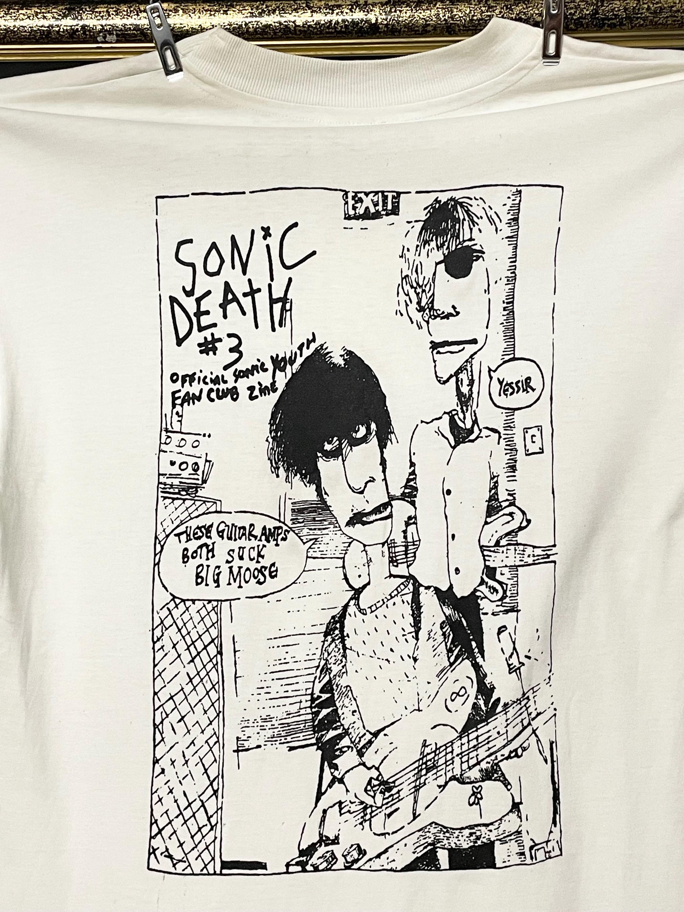 Vintage 90s Rare Sonic Youth Original Band Tee Sonic Death T Shirt