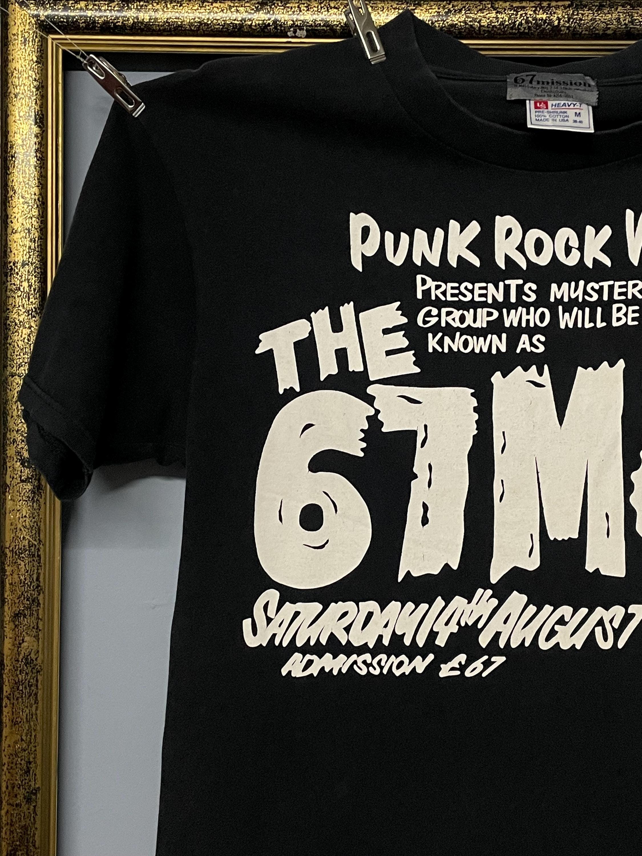 Vintage the 67MSN Punk Rock Wear Tee Shirt Black Graphic Band