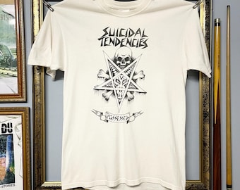 Vintage Suicidal Tendencies Original Band Tee Posessed Skull Shirt