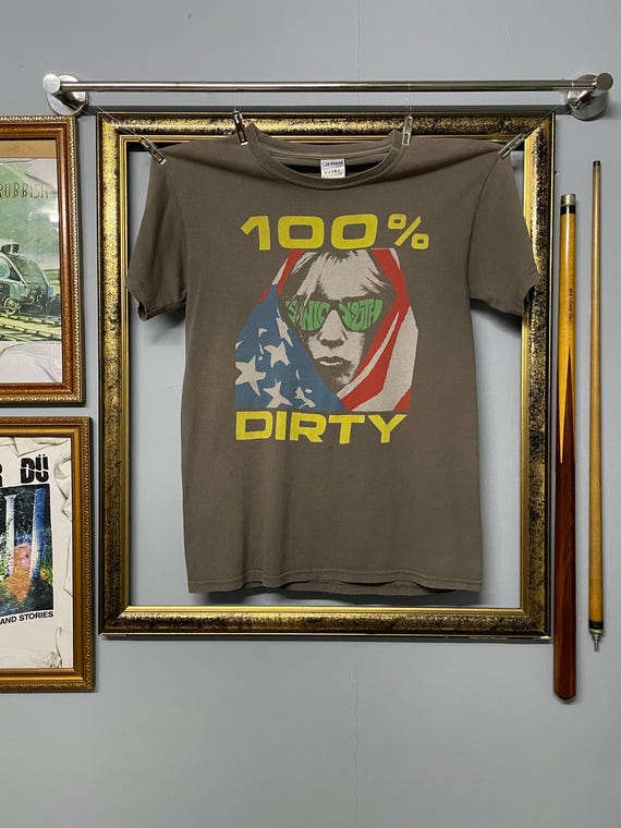 Vintage Sonic Youth Original Band Tee 100% Dirty Graphic T Shirt