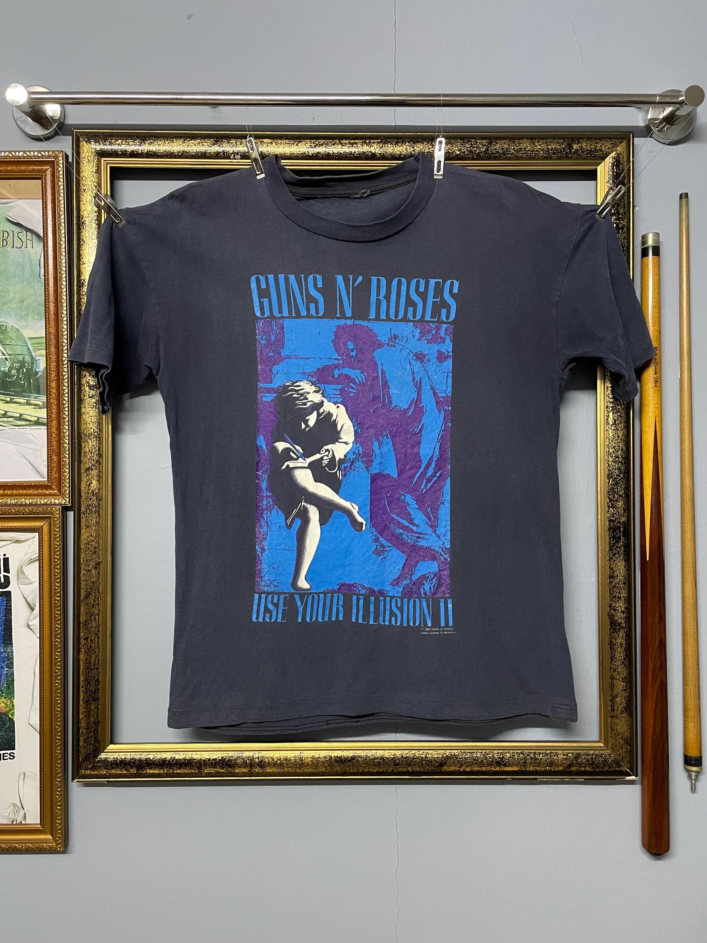 Vintage Guns N' Roses Use Your Illusion II T Shirt 90s Rock