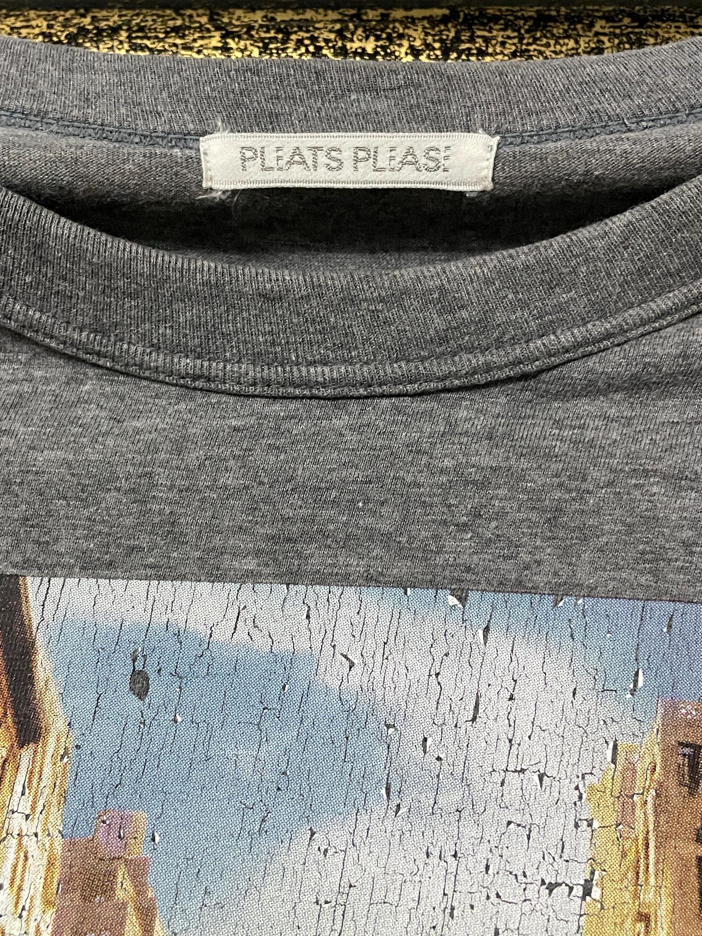 Vintage Issey Miyake Pleats Please Graphic Tee Rare Japan Designer 