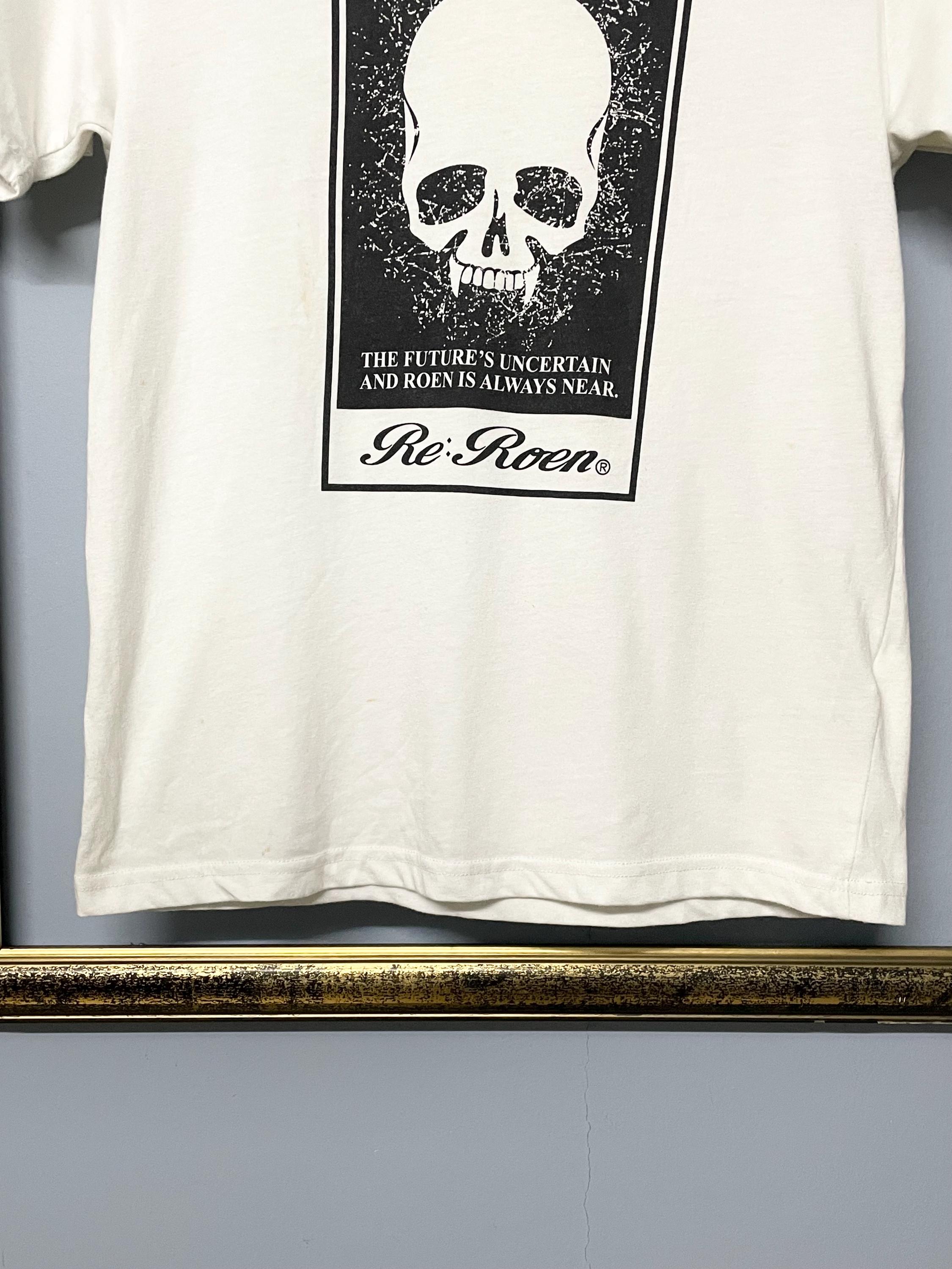 Vintage Re Roen Skull T-shirt Japanese Brand Gothic Minimalist