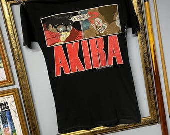 Vintage 80s Akira Movie Anime Japanese Manga Graphic T Shirt Retro