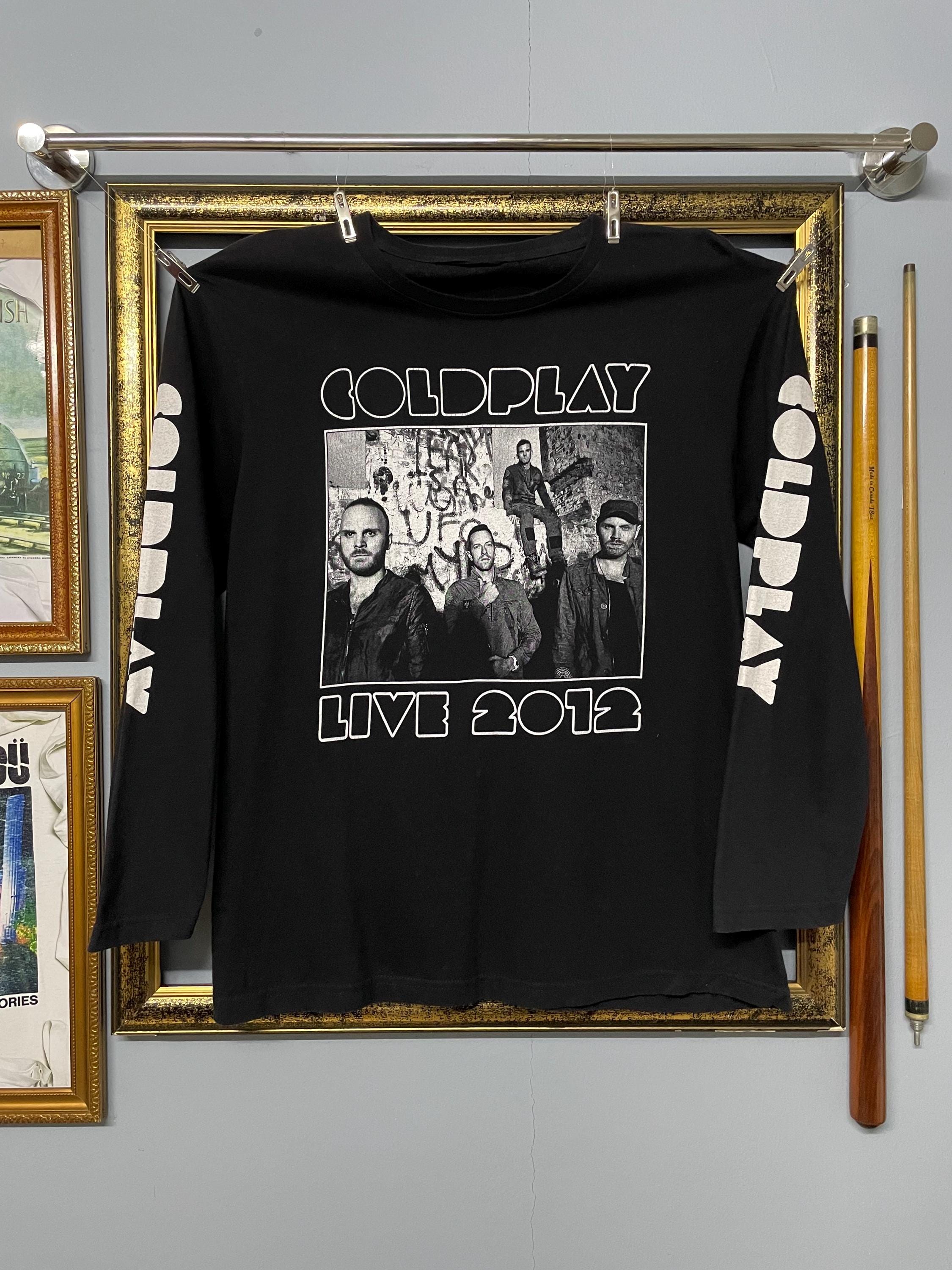 Vintage Coldplay Original Band Tee 2012 Tour Longsleeve T Shirt