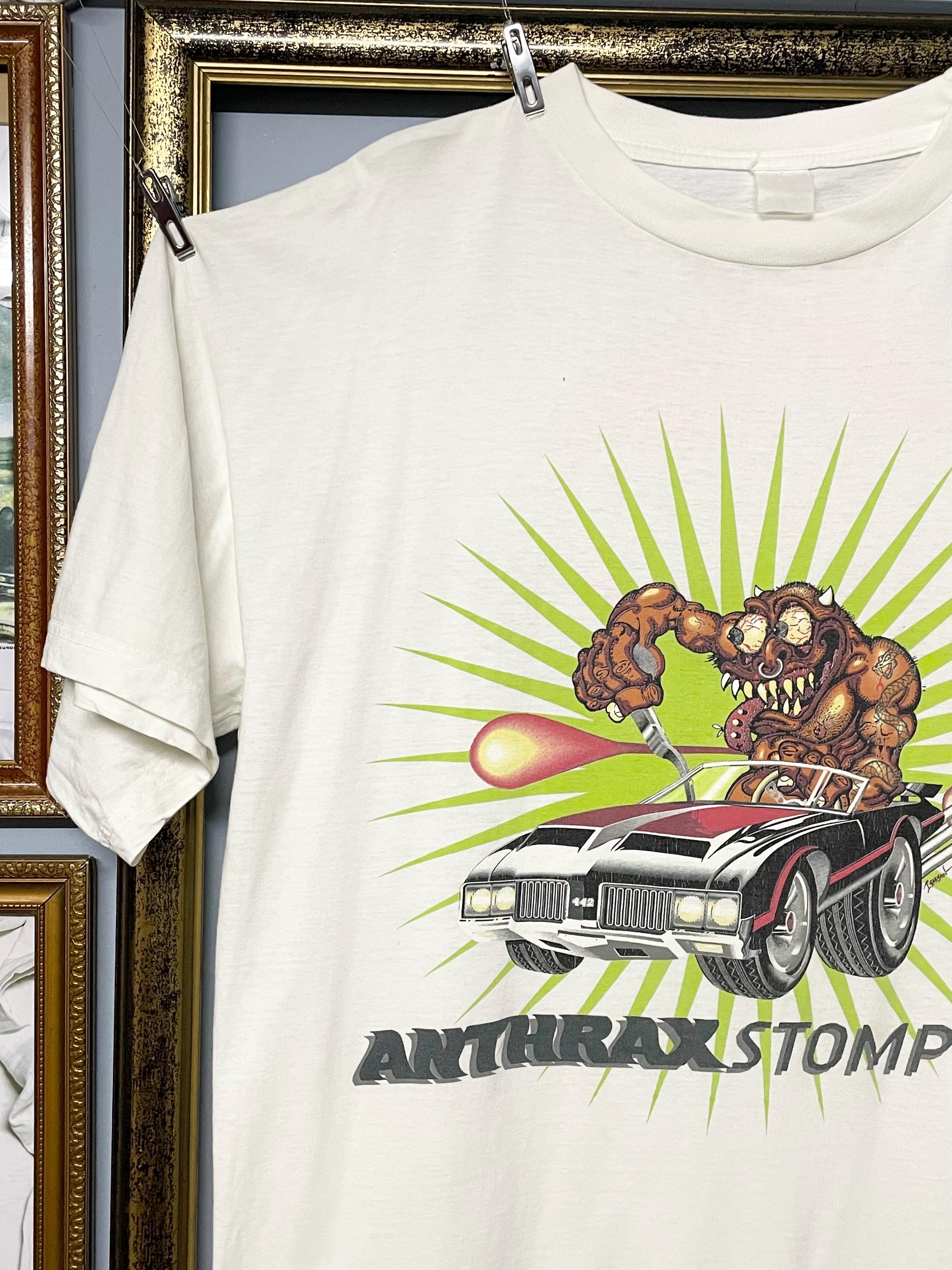 Vintage Original 90s Anthrax Heavy Metal Band Stomp 442 Album T 
