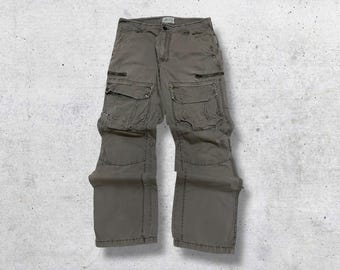 W33 Vintage 90s Avirex Flight Garment Cargo Pants Military Tactical Multi-Pocket Utility Trousers