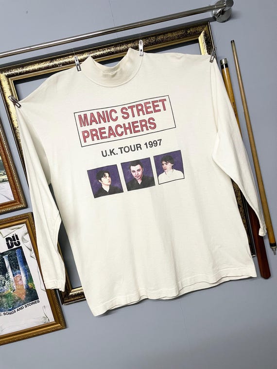 Vintage Rare 90s Manic Street Preachers Long Sleeve Original Band