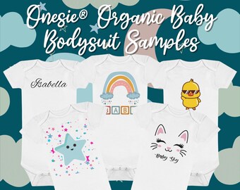 Custom Onesie® Organic Baby Bodysuit, Gift For Baby, Gift For New Parent, Unisex Onesie®, Baby Shower Gift, Baby Girl and Baby Boy Bodysuits