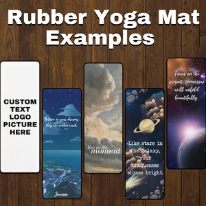 Workout Inspiration Personalized Yoga Mat, Yoga Accessories, Gifts for Her, Yoga Gifts, Gym Accessories, Rubber Yoga Mat, Personalized Mat image 7