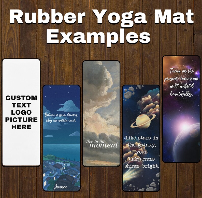 Workout Inspiration Personalized Yoga Mat, Yoga Accessories, Gifts for Her, Yoga Gifts, Gym Accessories, Rubber Yoga Mat, Personalized Mat image 7