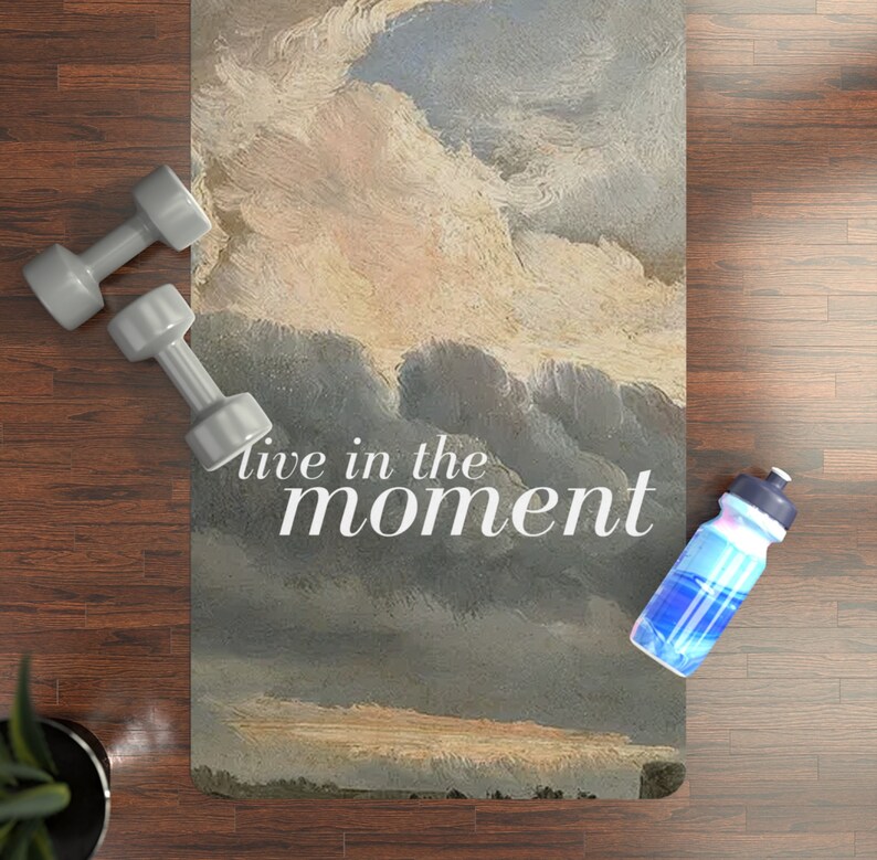 Workout Inspiration Personalized Yoga Mat, Yoga Accessories, Gifts for Her, Yoga Gifts, Gym Accessories, Rubber Yoga Mat, Personalized Mat image 3