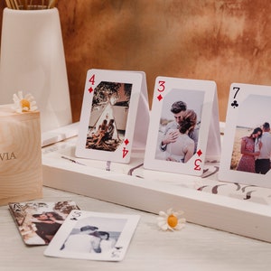 Wedding Guestbook Alternative, Custom Valentine's Playing Cards with Box, Couple's Photos Playing Cards, Wedding playing Cards, Gift for Him image 9
