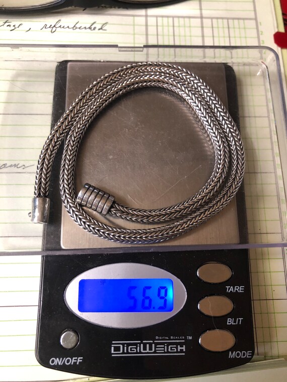 Sterling silver mesh chain - image 2
