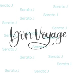 Bon Voyage SVG, file di taglio PNG, file per cricut, silhouette, download digitale