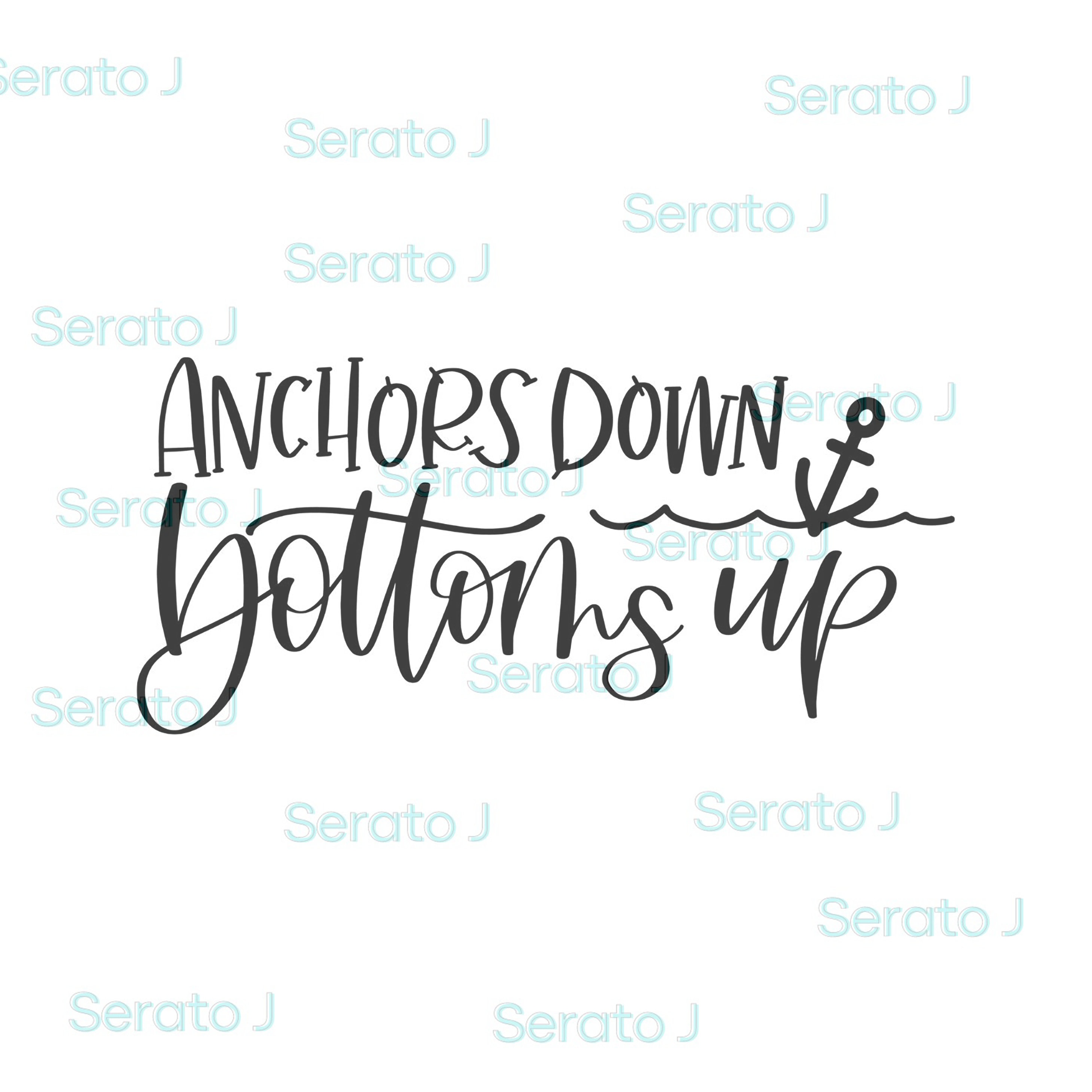 Anchors Down Bottoms Up Etsy