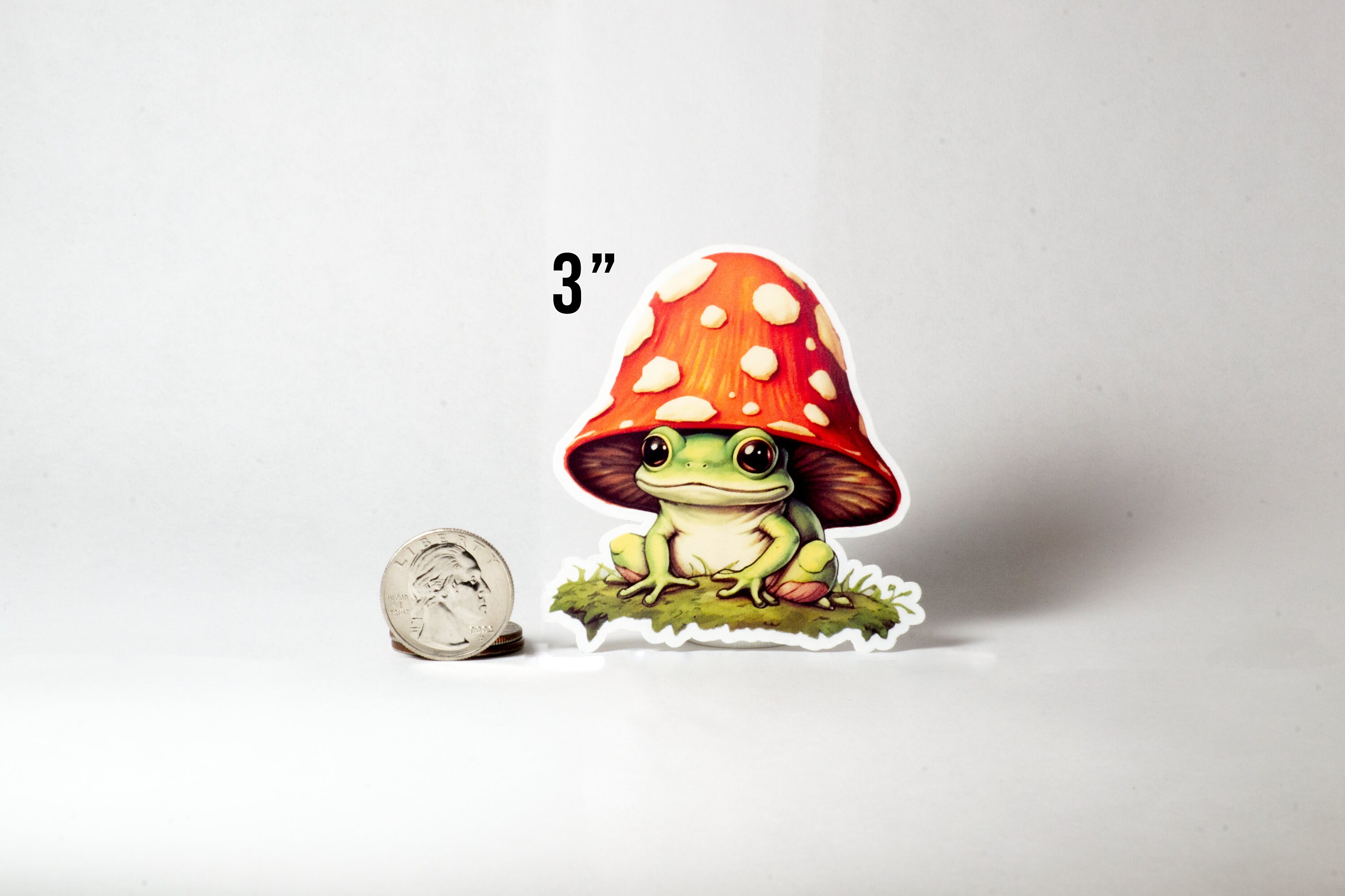 Happy Frog // Weatherproof Outdoor Sticker // Laminated Vinyl 3 ...