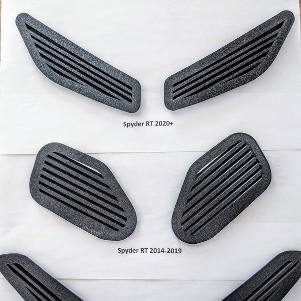 Kit of grilles for any model of BRP Spyder for OEM windshield