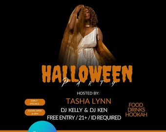 Canva Editable Template Halloween Party | Spooky Party Flyer | Halloween Costume Party