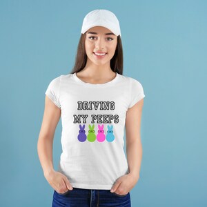 Driving MY Peeps | PNG Design For Download | Sublimation Print File | School Bus Driver | Easter Bunny | Easter Peeps