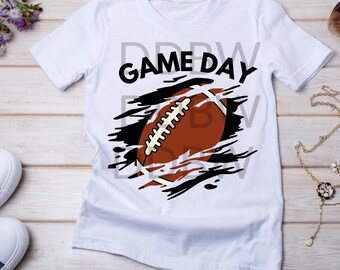 Game Day Transparent Background PNG | PDF Download | Sublimation File | Dtf Print | Any Occasion | Football, Theme Parties