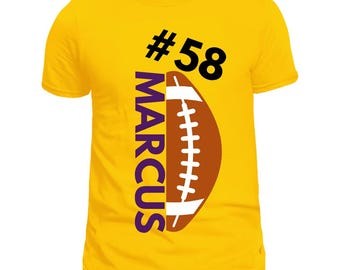 Football T-Shirt Design | Customizable Canva Template | Digital Download | Sports Jersey Tee Design | Game Day Shirt | Football