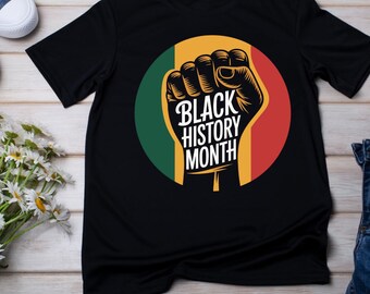 Black History Month Fist PNG | Afrocentric Power Design | dtf Transfer png | Sublimation 300 DPI