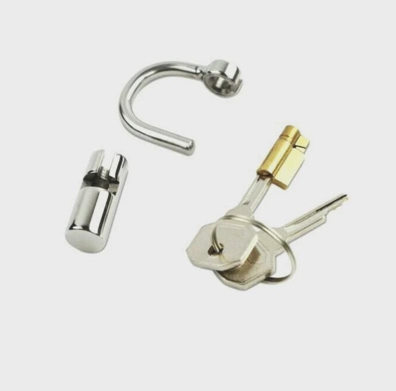 Pa Padlock PA Piercing Lock, Stainless Steel Padlock With Keys - Etsy