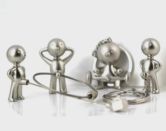 Lustiger kinky CBT Lock Penis Schlüsselanhänger, Keuschheitskäfig Schlüsselring, Keuschheitsschlüsselring