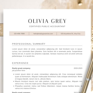Clean, Executive Resume Template 2023, Modern CEO Resume Template for Word and Apple Pages, Resume Template, 1, 2 Page CV Template Clean